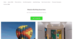 Desktop Screenshot of modularbuildingassociates.com
